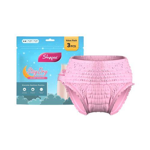 6 Pack Overnite Sanitary Panties FREE 2 Pack
